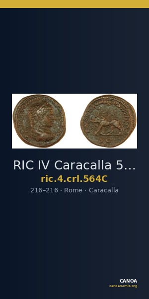 RIC IV Caracalla 564C — CANOA