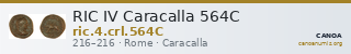 RIC IV Caracalla 564C — CANOA