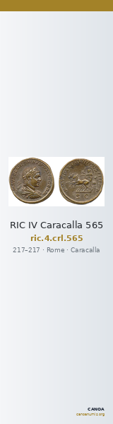RIC IV Caracalla 565 — CANOA