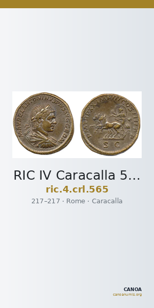 RIC IV Caracalla 565 — CANOA