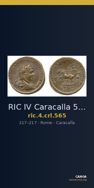 RIC IV Caracalla 565 — CANOA