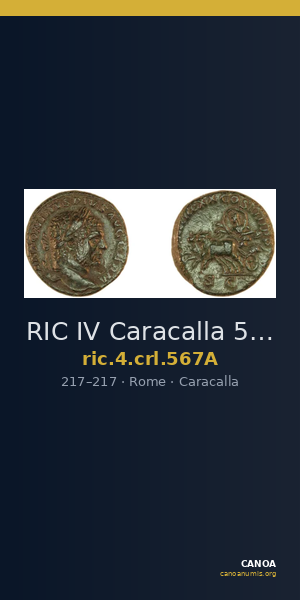 RIC IV Caracalla 567A — CANOA