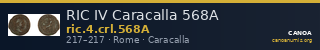 RIC IV Caracalla 568A — CANOA