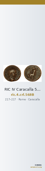 RIC IV Caracalla 568B — CANOA