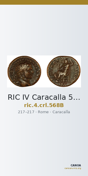RIC IV Caracalla 568B — CANOA