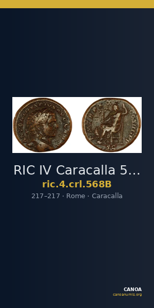 RIC IV Caracalla 568B — CANOA
