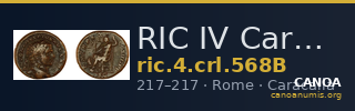 RIC IV Caracalla 568B — CANOA
