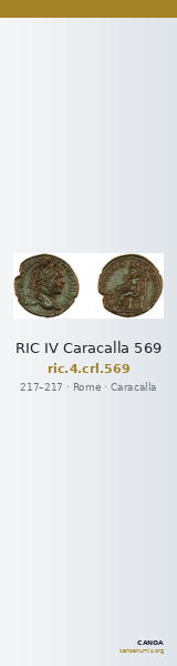 RIC IV Caracalla 569 — CANOA