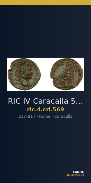 RIC IV Caracalla 569 — CANOA
