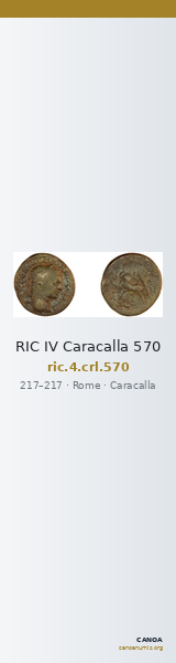 RIC IV Caracalla 570 — CANOA
