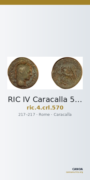 RIC IV Caracalla 570 — CANOA