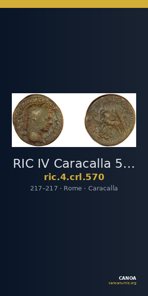 RIC IV Caracalla 570 — CANOA