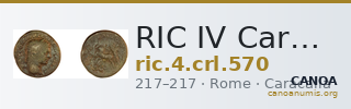 RIC IV Caracalla 570 — CANOA