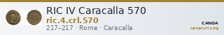 RIC IV Caracalla 570 — CANOA