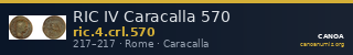 RIC IV Caracalla 570 — CANOA