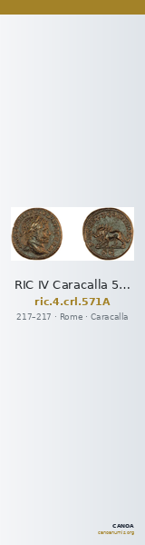 RIC IV Caracalla 571A — CANOA