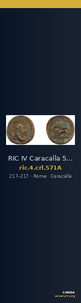RIC IV Caracalla 571A — CANOA