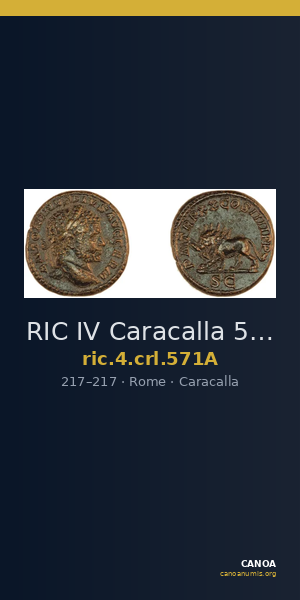 RIC IV Caracalla 571A — CANOA