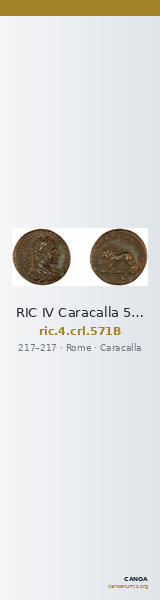 RIC IV Caracalla 571B — CANOA