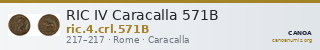 RIC IV Caracalla 571B — CANOA