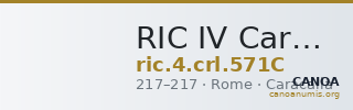RIC IV Caracalla 571C — CANOA