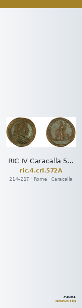 RIC IV Caracalla 572A — CANOA