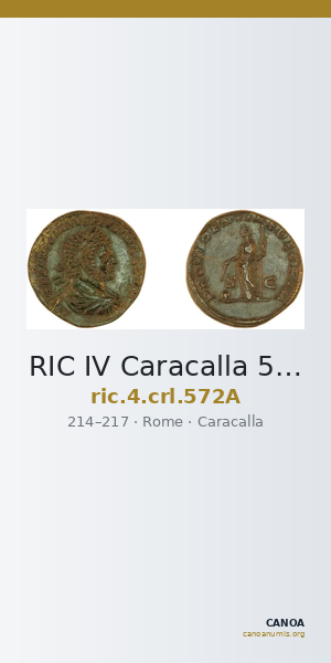 RIC IV Caracalla 572A — CANOA