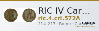 RIC IV Caracalla 572A — CANOA