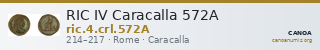 RIC IV Caracalla 572A — CANOA