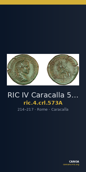 RIC IV Caracalla 573A — CANOA