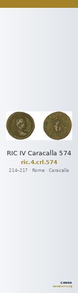 RIC IV Caracalla 574 — CANOA