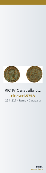 RIC IV Caracalla 575A — CANOA