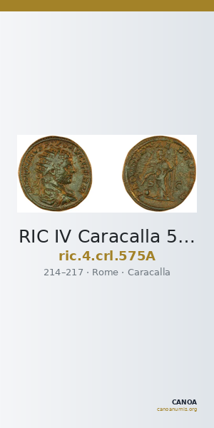 RIC IV Caracalla 575A — CANOA
