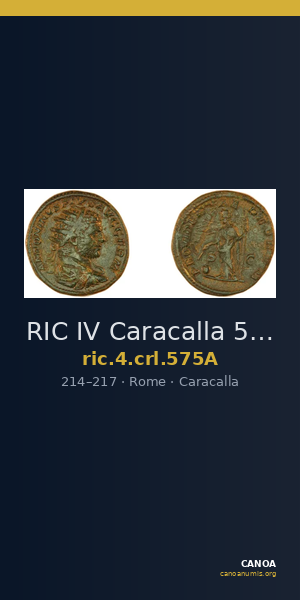 RIC IV Caracalla 575A — CANOA