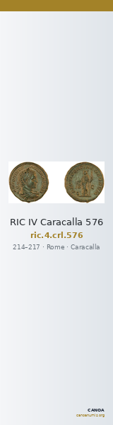 RIC IV Caracalla 576 — CANOA