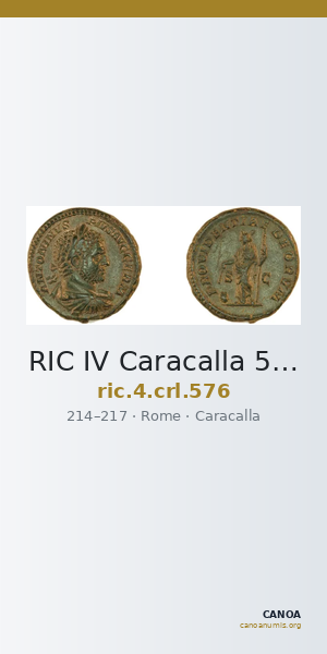 RIC IV Caracalla 576 — CANOA