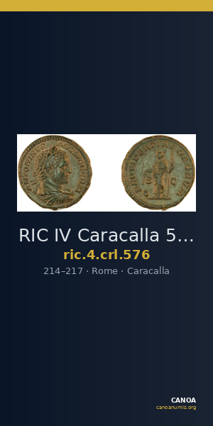 RIC IV Caracalla 576 — CANOA