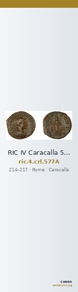 RIC IV Caracalla 577A — CANOA