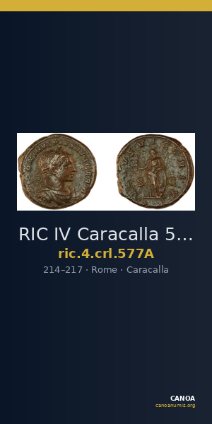 RIC IV Caracalla 577A — CANOA