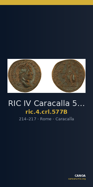 RIC IV Caracalla 577B — CANOA