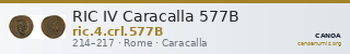 RIC IV Caracalla 577B — CANOA