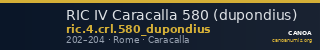 RIC IV Caracalla 580 (dupondius) — CANOA