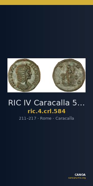 RIC IV Caracalla 584 — CANOA