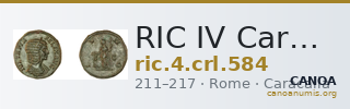 RIC IV Caracalla 584 — CANOA
