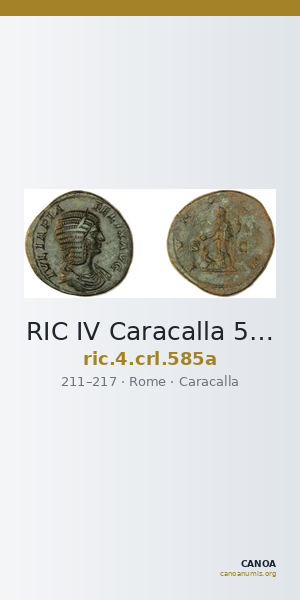 RIC IV Caracalla 585a — CANOA