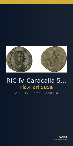 RIC IV Caracalla 585a — CANOA