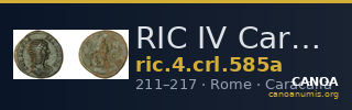 RIC IV Caracalla 585a — CANOA