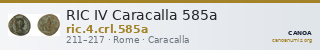 RIC IV Caracalla 585a — CANOA