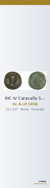 RIC IV Caracalla 585b — CANOA