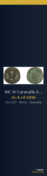 RIC IV Caracalla 585b — CANOA